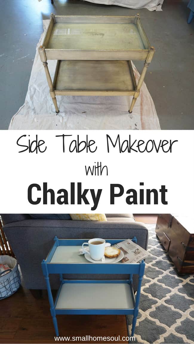 Waverly chalk paint review & a side table makeover