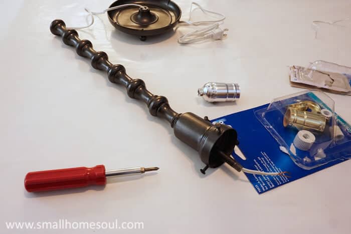 Rewire your brass lamp with a simple DIY kit.