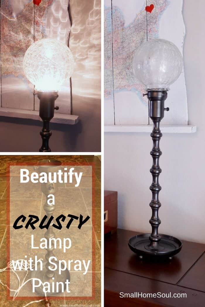 Brass lamps can be used in any decor when you aren't afraid to paint them.