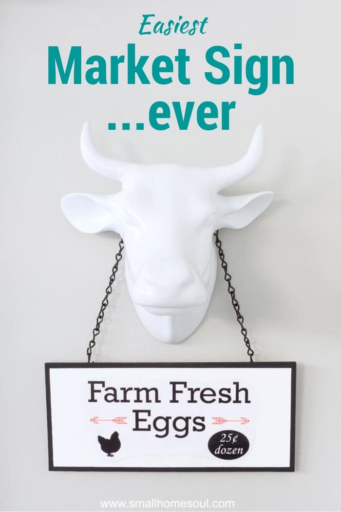 Farm Fresh Egg Easy DIY Market Sign.