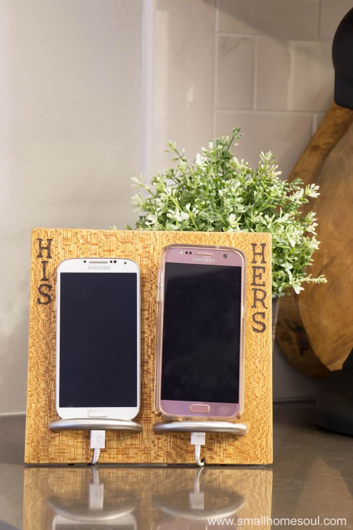 His & Hers Phone Charging Stand hides ugly cords
