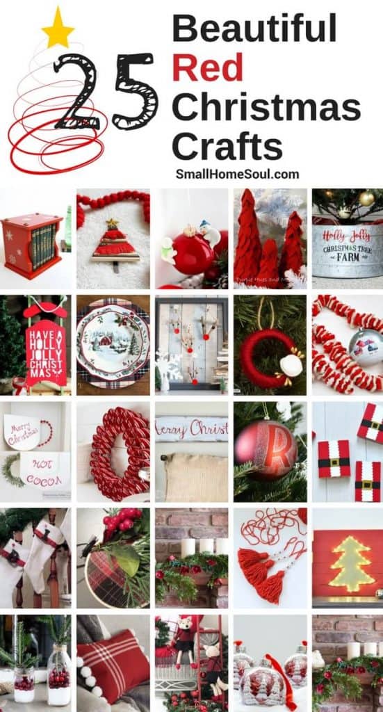 Red Christmas Decor Roundup - 25 Beautiful Projects.