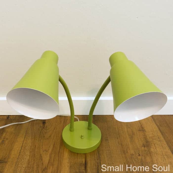 Desk Lamp Makeover beautiful and unexpected color.