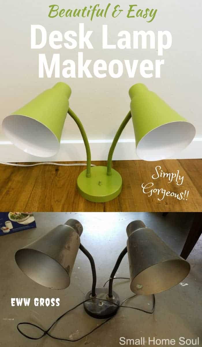 Desk Lamp Makeover makes it easy to get a beautiful lamp for your office or home.