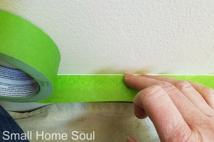 Tape the trim before you paint a room.