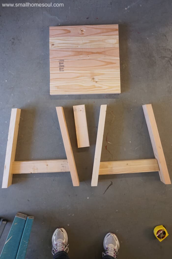 2x4 table deals legs