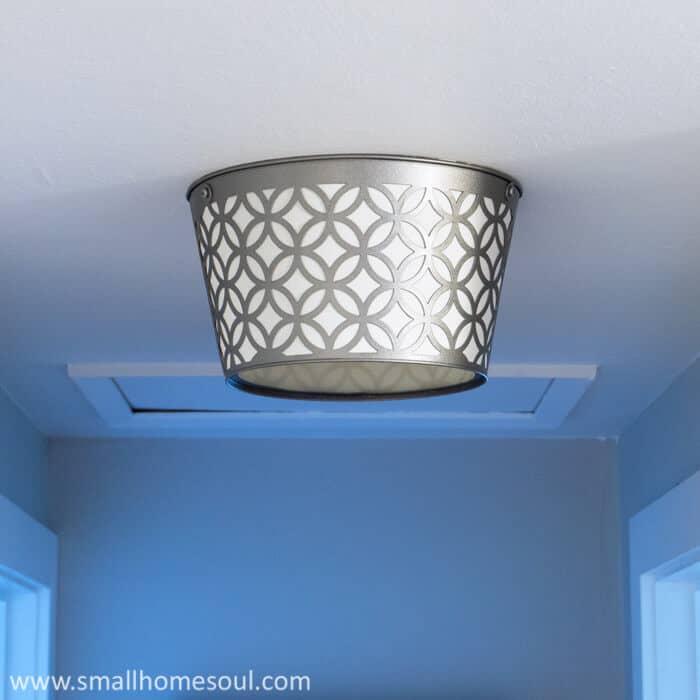 Boob Light Makeover Diy Ceiling Light Update Girl Just Diy