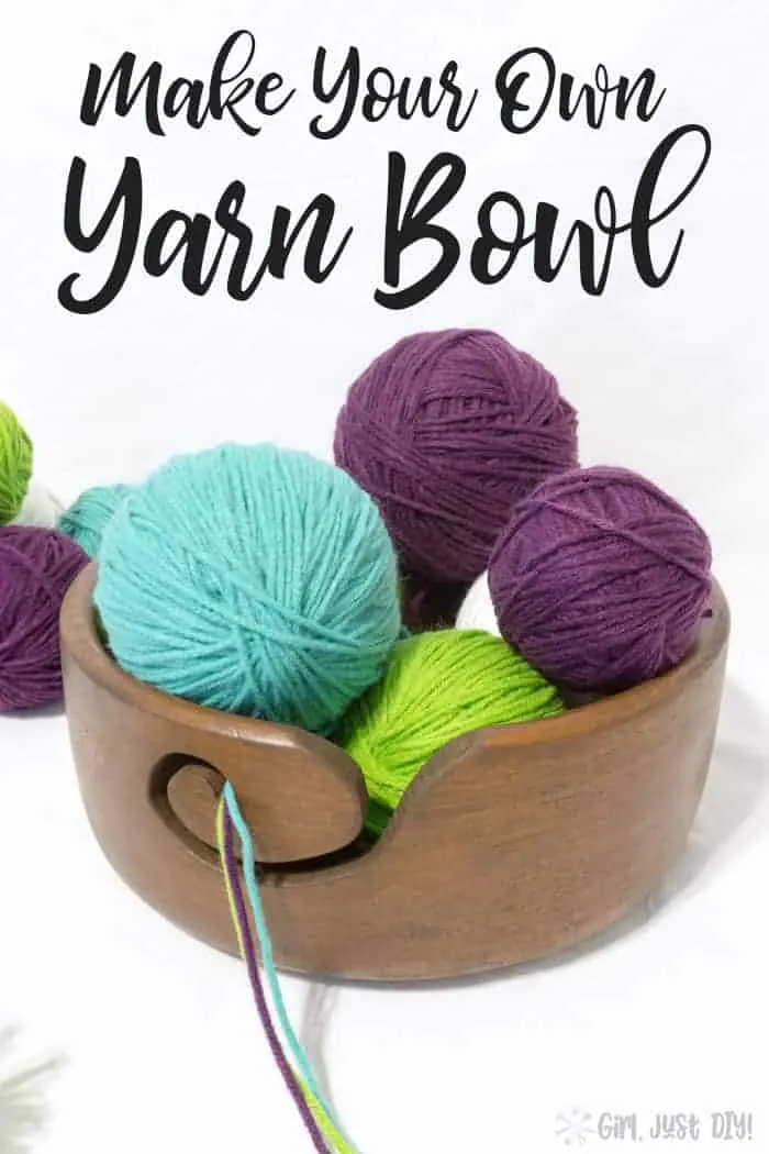 Gifts for Knitters Wooden Yarn Box With Lid Wood Yarn Bowl Crochet Bowl 