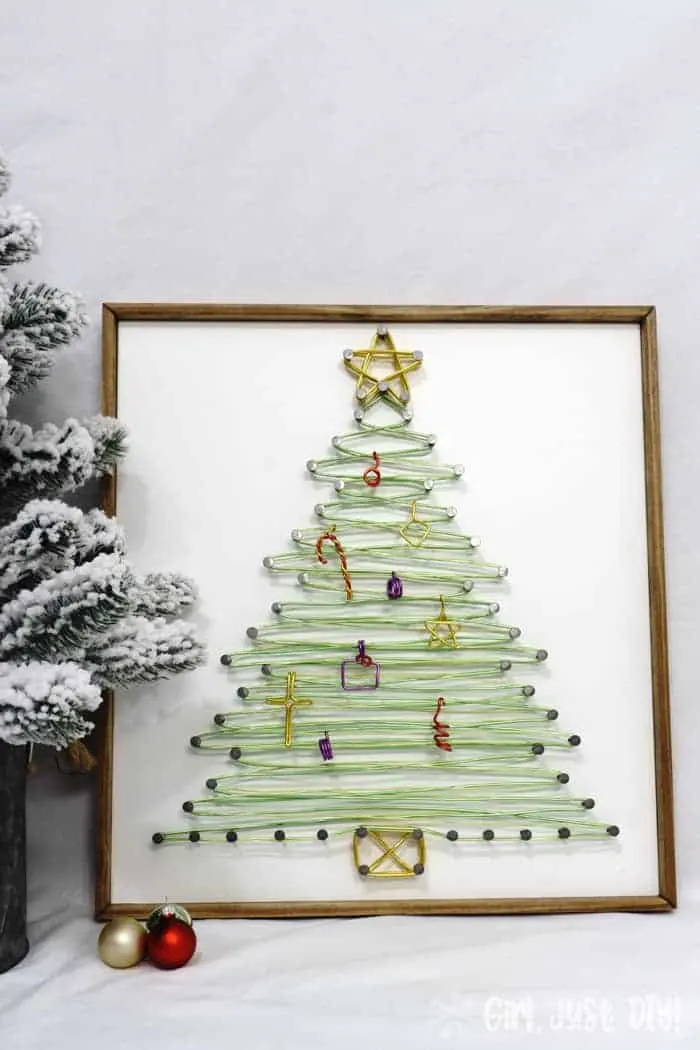 DIY String Christmas Ornaments