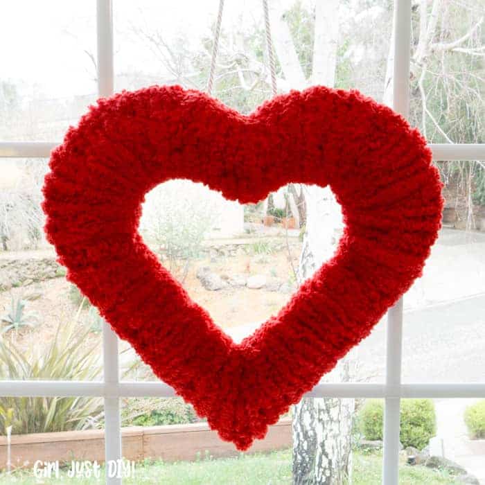 Double Heart Valentines Day Wreath, Valentines Day Front Door