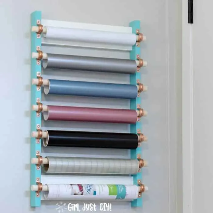 Cricut vinyl rolls storage solution- This was very popular over on