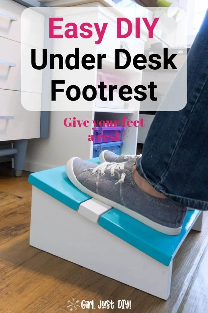 Foot Stool for Bedroom, Wood Step Stool, Footrest for Under Desk
