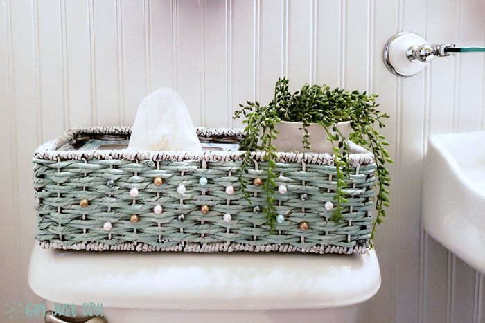 Toilet Tank Basket | Amish Wicker Back Of Toilet Basket